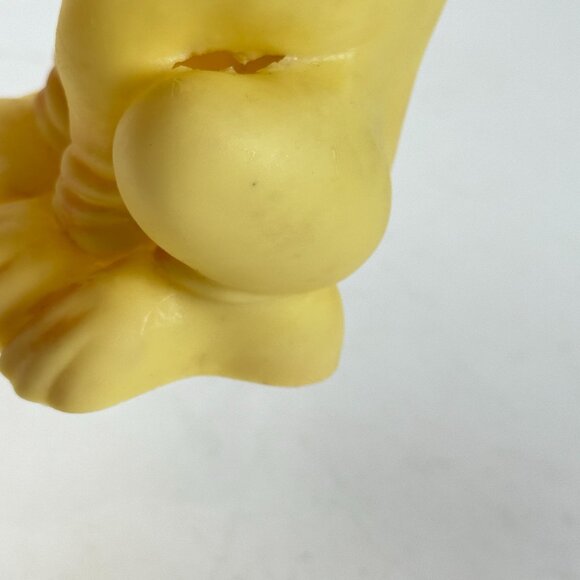 Vintage Kaysam Yellow Sad Puppy Dog Rubber Adorable Droopy Eyes & Soft Retro Sty - Picture 6 of 8